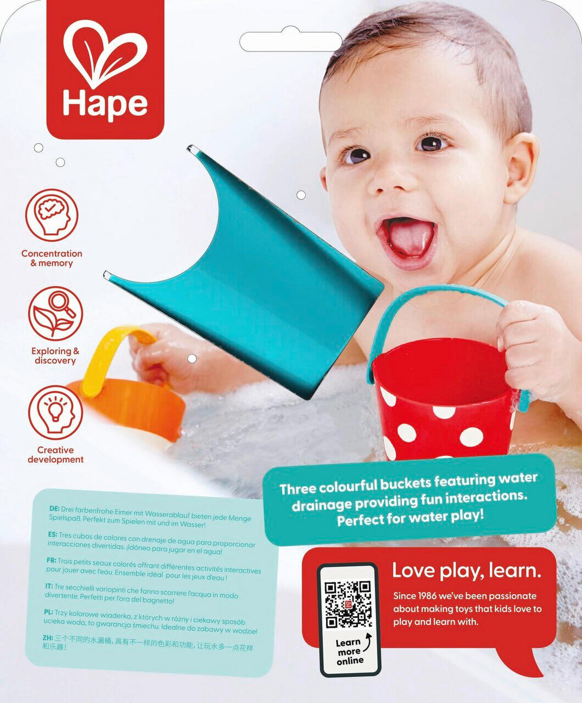 BADESPIELZEUG - Multicolor, Basics, Kunststoff (24.3/23.8/10.3cm) - Hape