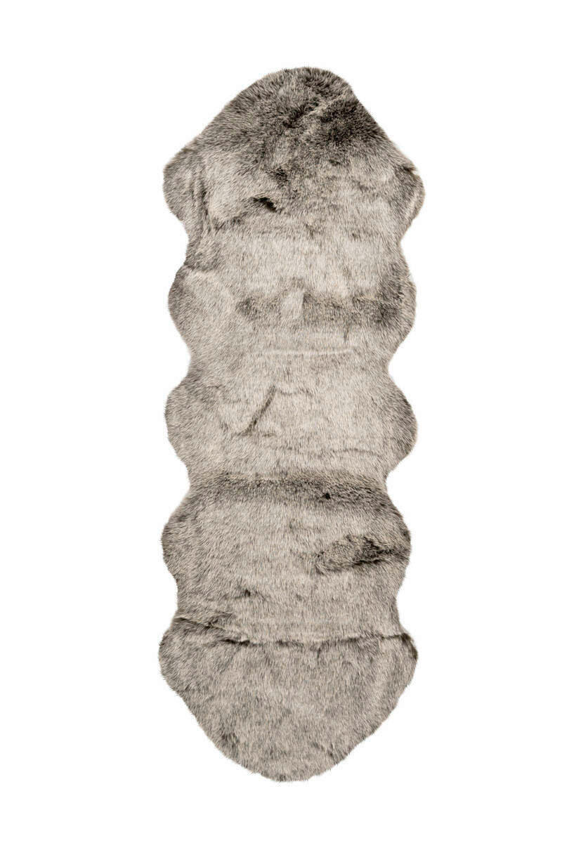 FELLTEPPICH 60/180 cm  - Braun/Olivgrün, Design, Textil (60/180cm) - Kayoom