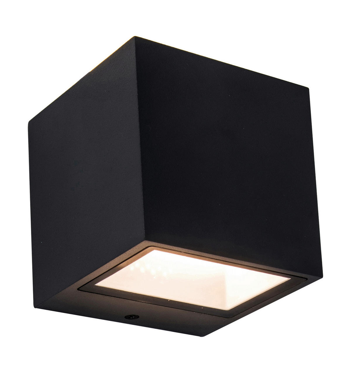 AUßENWANDLEUCHTE 8,8/8,5/8,6 cm   - Schwarz, Basics, Metall (8,8/8,5/8,6cm)
