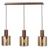 HÄNGELEUCHTE 90/20/120 cm   - Bernsteinfarben, Design, Glas/Metall (90/20/120cm) - Dieter Knoll