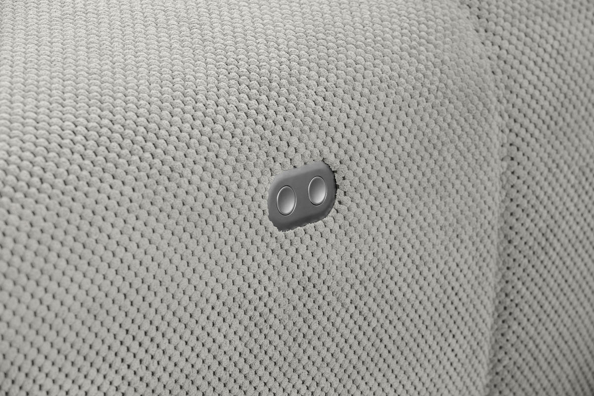 ECKSOFA in Velours Greige  326/236 cm  - Greige/Schwarz, Design, Kunststoff/Textil (326/236cm) - Xora
