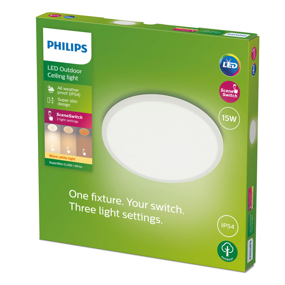 LED-DECKENLEUCHTE 25/25/2,3 cm   - Basics (25/25/2,3cm)