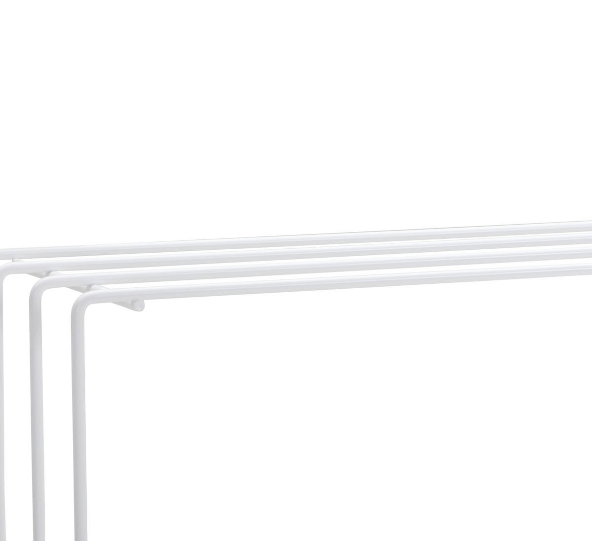 WANDGARDEROBE  in Weiß  - Weiß, Basics, Metall (73/38/26cm) - Livetastic