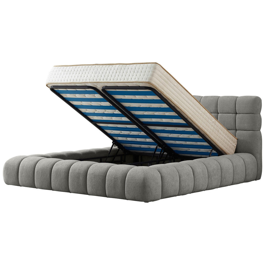 Thumbnail - Livetastic Polsterbett, Grau, Kunststoff, 180x200 cm, Fsc, Bettkasten, Lattenrost, Schlafzimmer, Betten, Polsterbetten