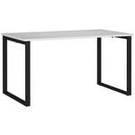 SCHREIBTISCH 140/80/75 cm Schwarz, Hellgrau  - Hellgrau/Schwarz, MODERN, Holzwerkstoff/Metall (140/80/75cm) - Novel