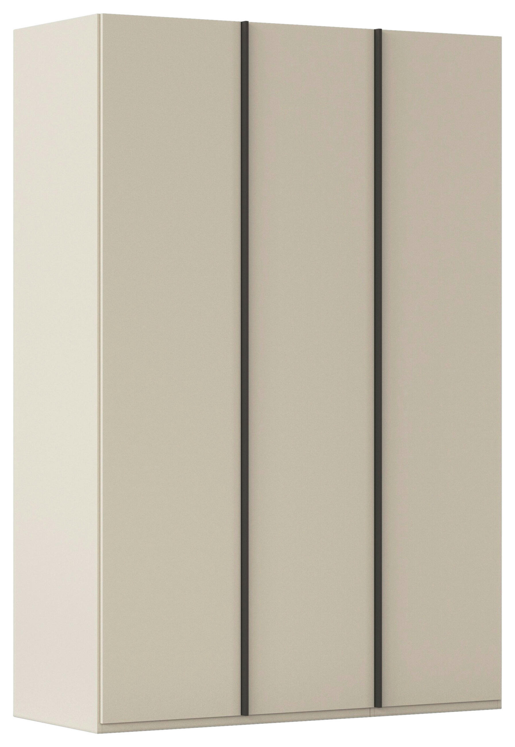DREHTÜRENSCHRANK 151/223/61 cm,  in Champagner, 3-türig  - Champagner/Graphitfarben, Basics, Holzwerkstoff/Metall (151/223/61cm) - Novel