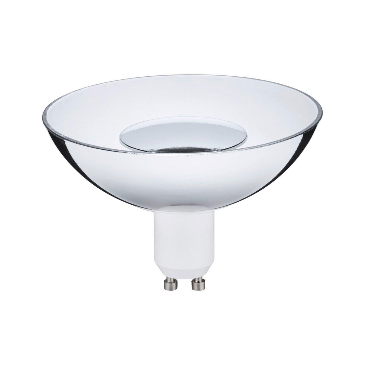 DEKO-LEUCHTMITTEL 10,0/6,6 cm  - Silberfarben/Weiß, Basics, Kunststoff (10,0/6,6cm) - Paulmann