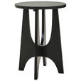 BEISTELLTISCH 40/40/55 cm Schwarz rund  - Schwarz, Trend, Holzwerkstoff (40/40/55cm) - Xora