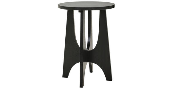 BEISTELLTISCH 40/40/55 cm Schwarz rund - Schwarz, Trend, Holzwerkstoff (40/40/55cm) - Xora