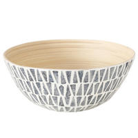 SCHALE   - Dunkelgrau/Creme, Basics, Naturmaterialien/Holz (28/11cm) - Boltze Home