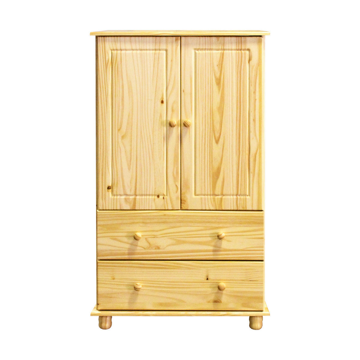 KOMMODE , 80/136/43 cm, 2 Schublade(n)  - Naturfarben, Basics, Holz (80/136/43cm) - Livetastic