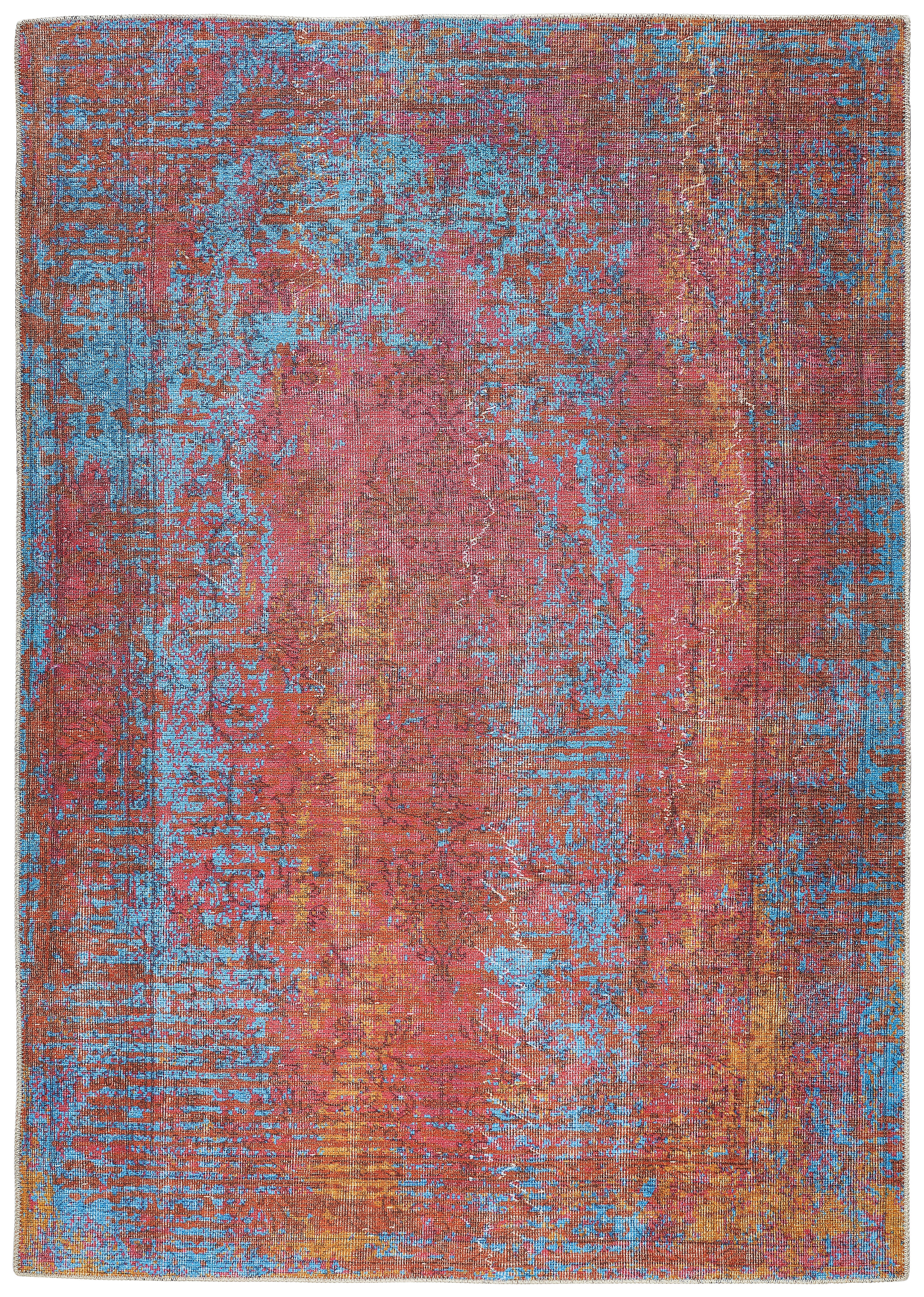 VINTAGE-TEPPICH 140/190 cm  - Rot/Multicolor, Trend, Textil (140/190cm) - Novel