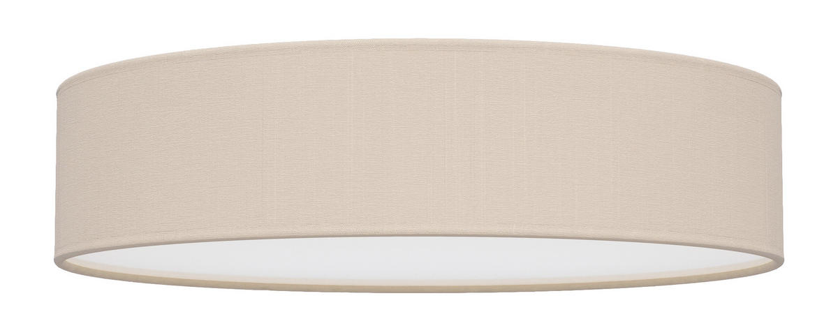 STROPNÉ SVIETIDLO, 50/15 cm  - piesková, Design, kov/textil (50/15cm)