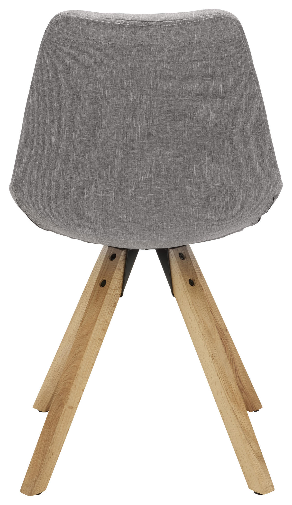 SZÉK textil tölgyfa, világosszürke  - világosszürke/natúr, Design, textil/fa (49/87,5/56cm) - Carryhome