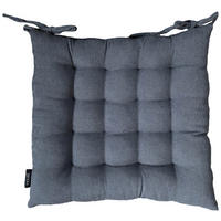 PODUŠKA NA ŽIDLI, 38/38/4 cm - antracitová, Basics, textil (38/38/4cm) - Novel