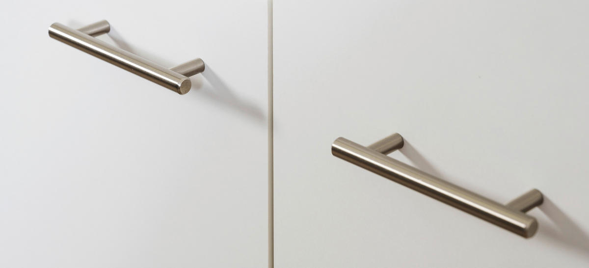 MINIKÜCHE 160 cm   in Weiß  - Eichefarben/Weiß, Design, Holzwerkstoff/Metall (160cm) - Respekta