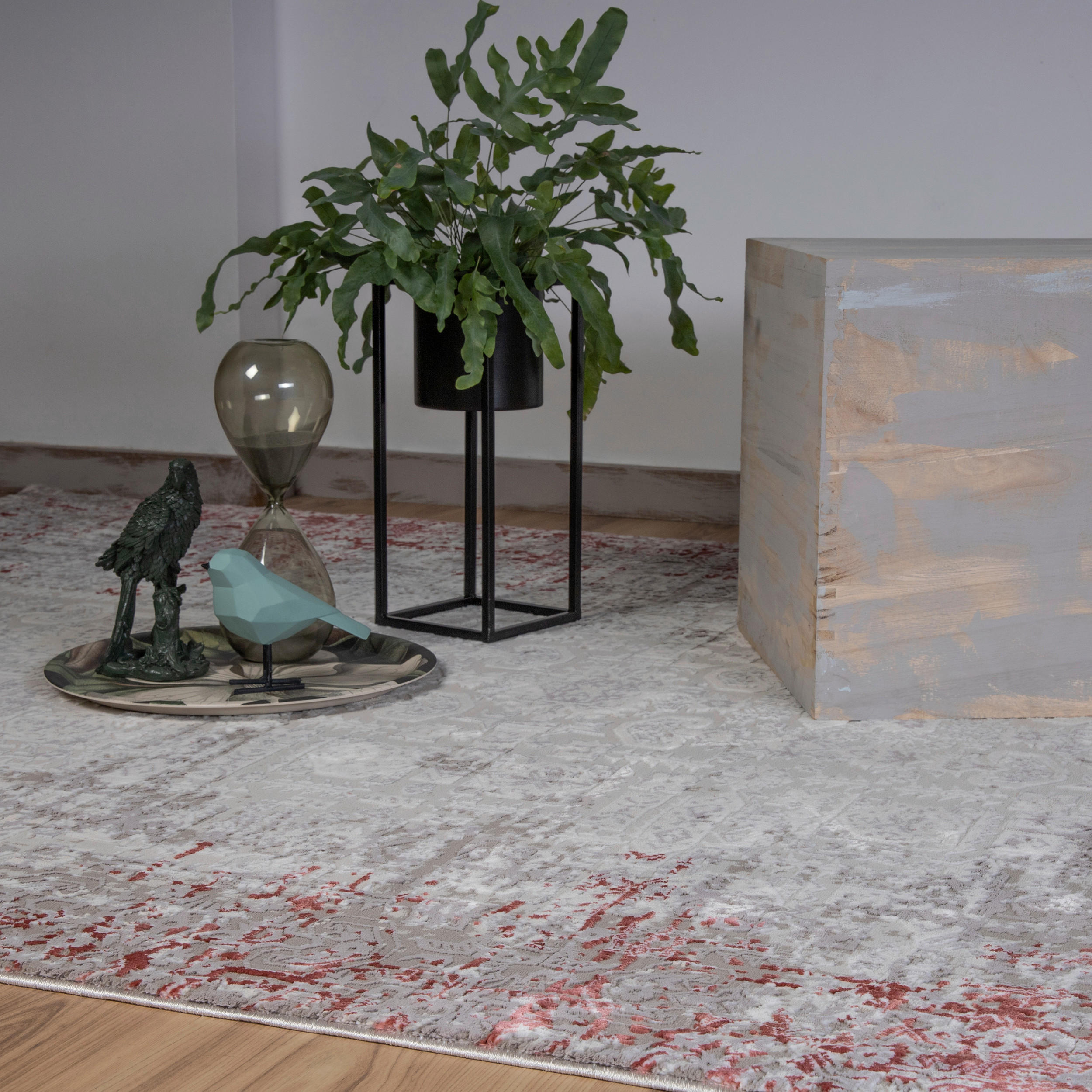 COVOR ȚESUT  - bej/roz, Lifestyle, textil (140/200cm)