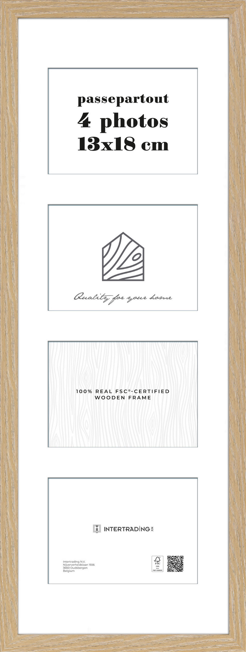 BILDERRAHMEN 28,1/74,2/2,5 cm  - Eichefarben, Basics, Holzwerkstoff (28,1/74,2/2,5cm)