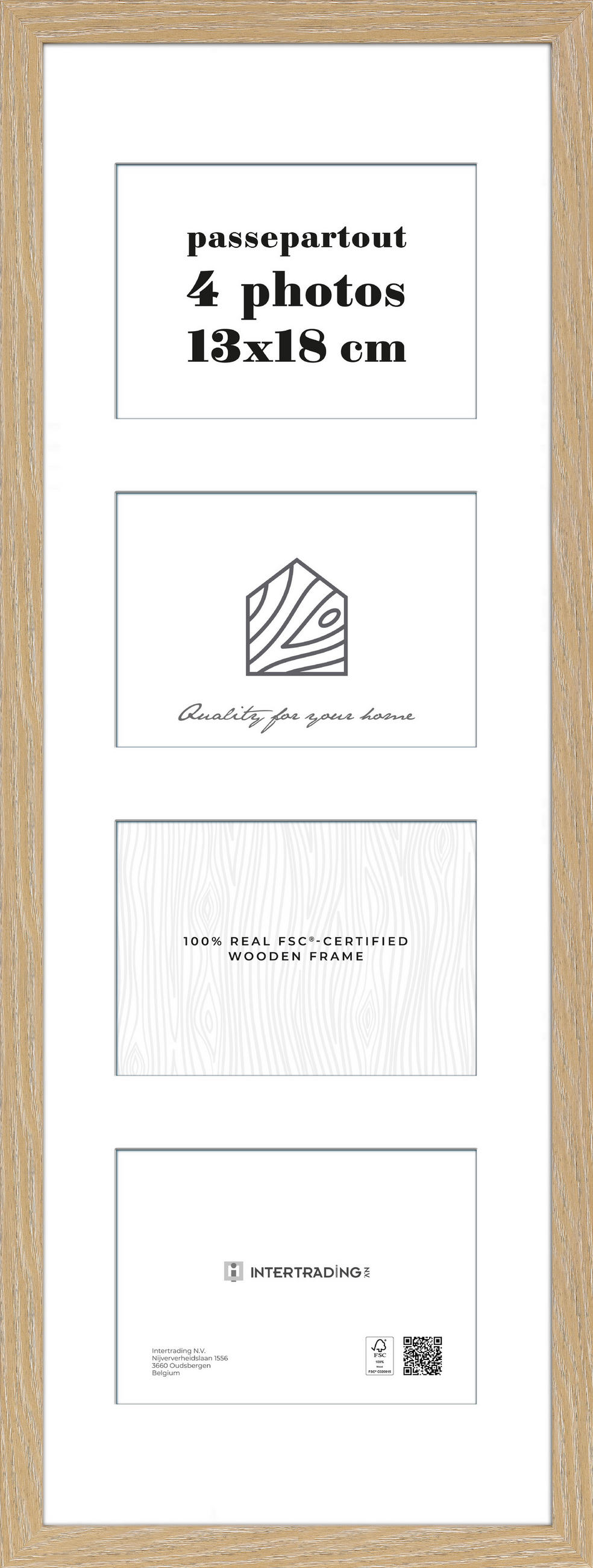 BILDERRAHMEN - Eichefarben, Basics, Holzwerkstoff (28,1/74,2/2,5cm)