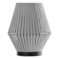 TISCHLEUCHTE 20,5/24,5 cm  - Dunkelgrau, Basics, Textil/Metall (20,5/24,5cm) - Osram