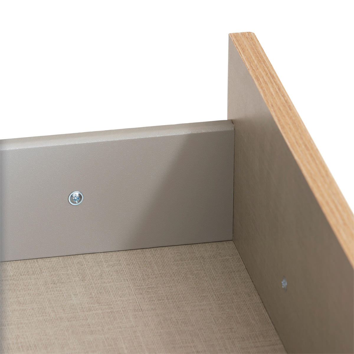 KLEIDERSCHRANK in Dunkelgrau, Eiche Artisan  - Dunkelgrau/Silberfarben, Design, Holzwerkstoff/Kunststoff (181/197/54cm) - Carryhome
