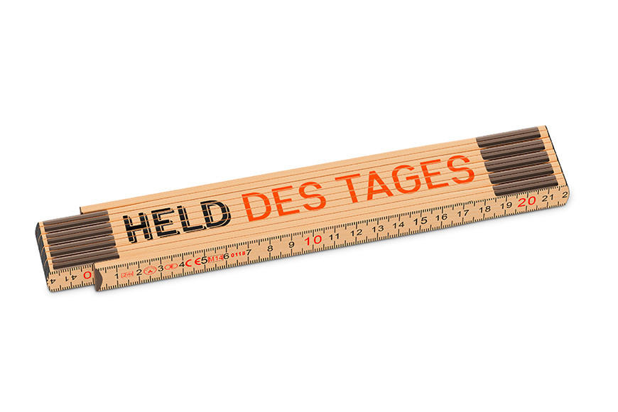 ZOLLSTOCK   Braun  - Braun, Basics, Holz (24,5/3,6/1,8cm)