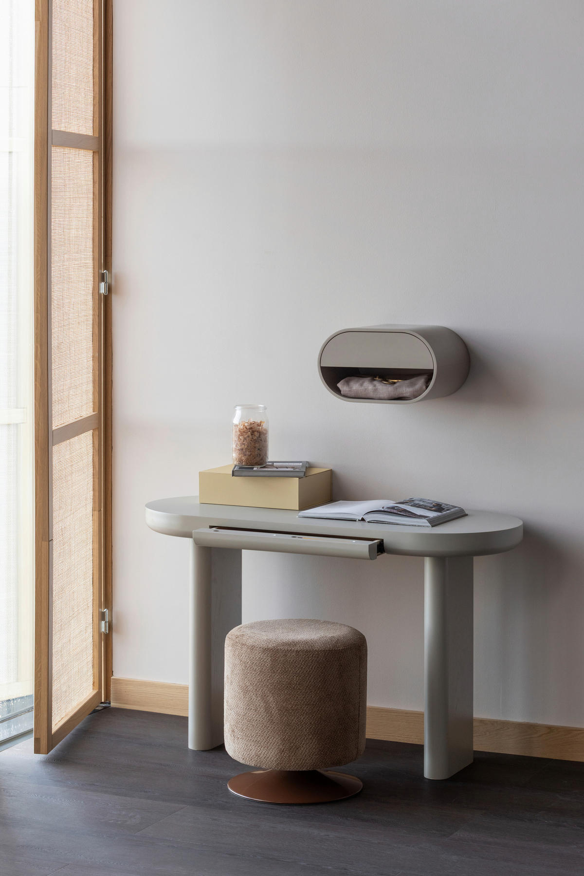 SCHREIBTISCH 120/50/75 cm Grau  - Grau, Design, Holzwerkstoff (120/50/75cm) - Livetastic