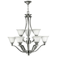 KRONLEUCHTER 88.9/107.5 cm   - Nickelfarben, Basics, Glas/Metall (88.9/107.5cm) - Elstead Lighting