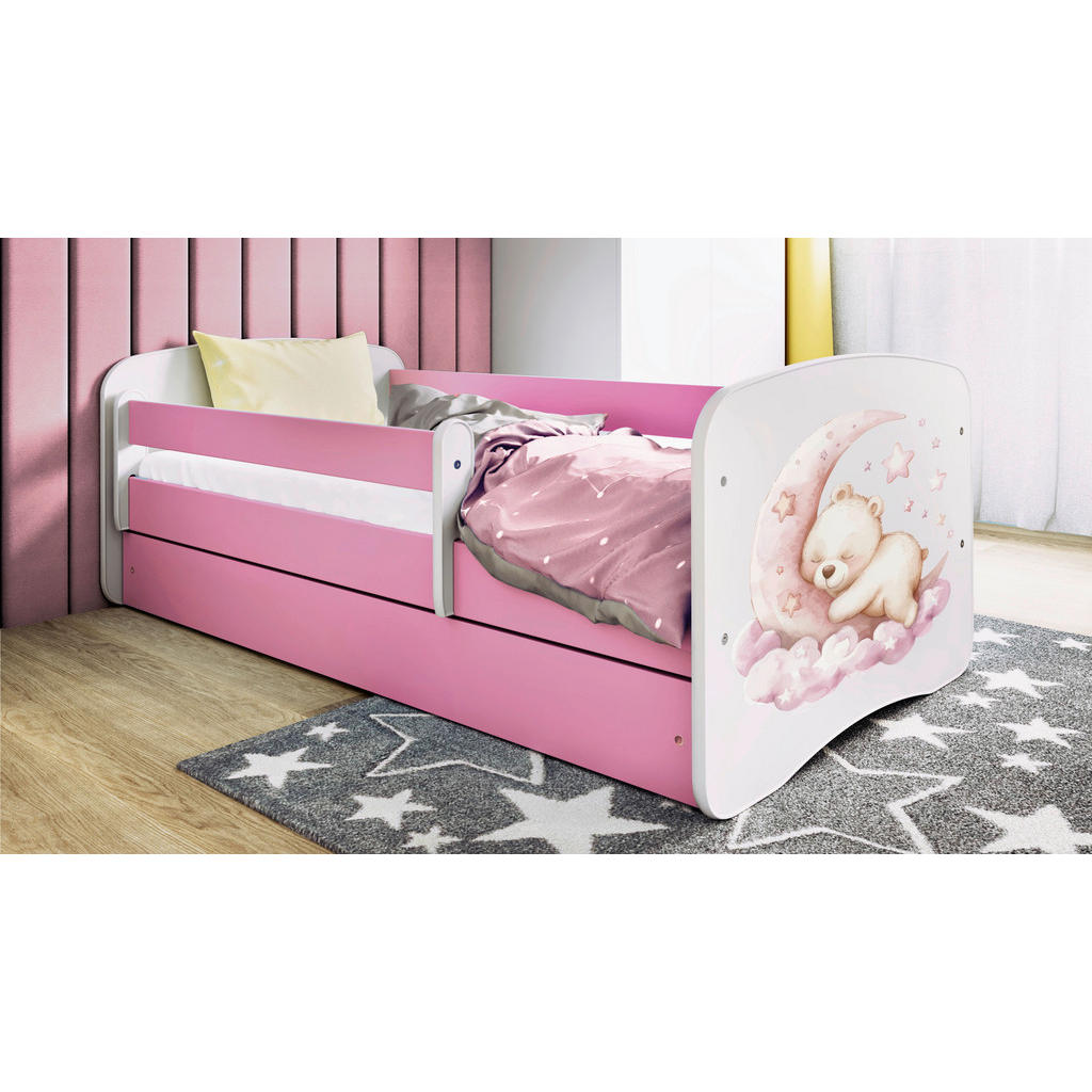 MID.YOU POSTEĽ PRE DETI A MLÁDEŽ 80/160 cm, biela, pink