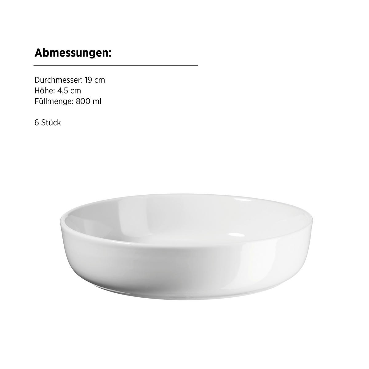 TELLERSET Navina 18-teilig  - Weiß, Trend, Keramik - Mäser