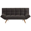 SCHLAFSOFA in Textil Dunkelgrau  - Dunkelgrau/Naturfarben, Design, Textil/Metall (182/87/82cm) - Livetastic