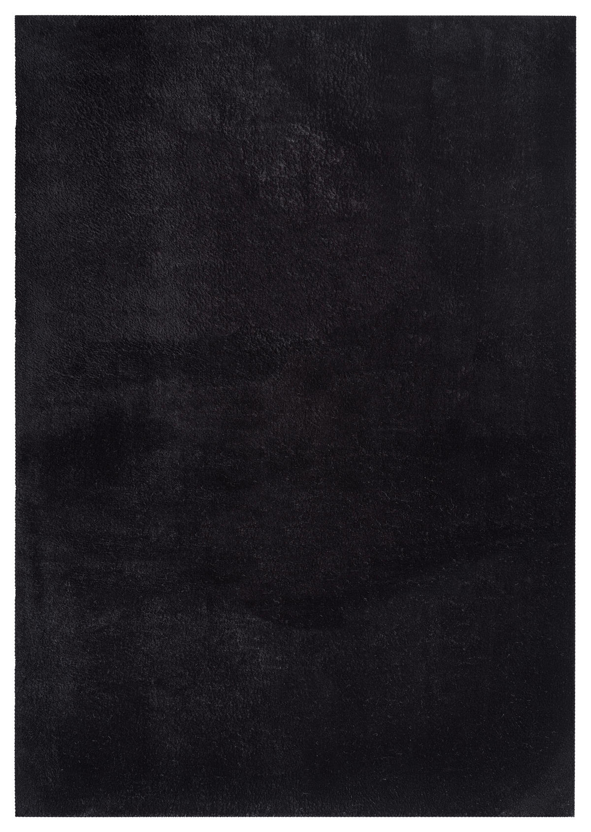 FELLTEPPICH 160/160 cm Relax  - Schwarz, KONVENTIONELL, Textil (160/160cm)