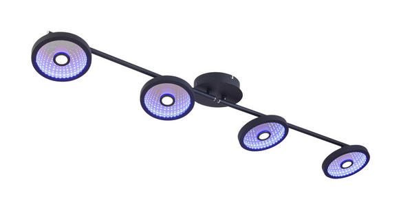 LED-STRAHLER 128/17/14 cm - Schwarz, LIFESTYLE, Kunststoff/Metall (128/17/14cm) - Novel