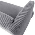 SITZBANK 210/83/70 cm Cord Anthrazit, Eichefarben, Hellgrau Holz  - Eichefarben/Anthrazit, Design, Holz/Textil (210/83/70cm) - Landscape