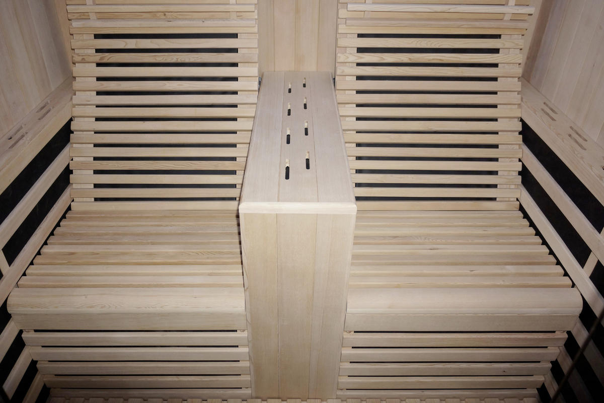 INFRAROTKABINE CARBON 2 für 2 Personen CARBON 2  - Naturfarben, Basics (180/195/150cm) - Sanotechnik