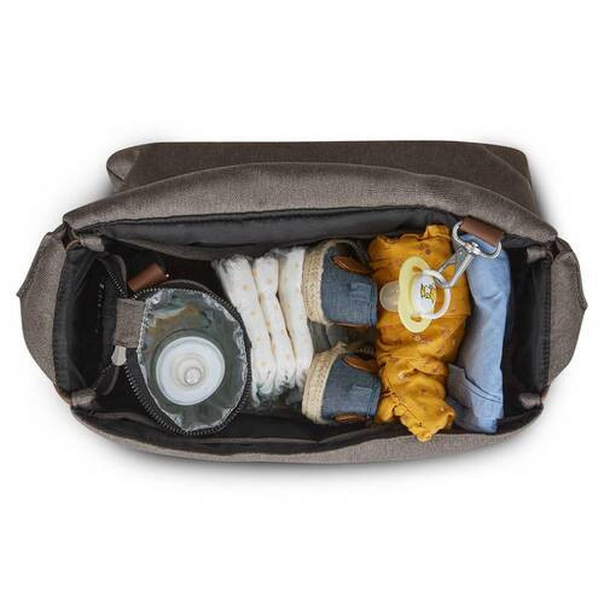 WICKELTASCHE URBAN FASHION  - Greige/Braun, Basics, Textil (38/19/31cm) - ABC Design