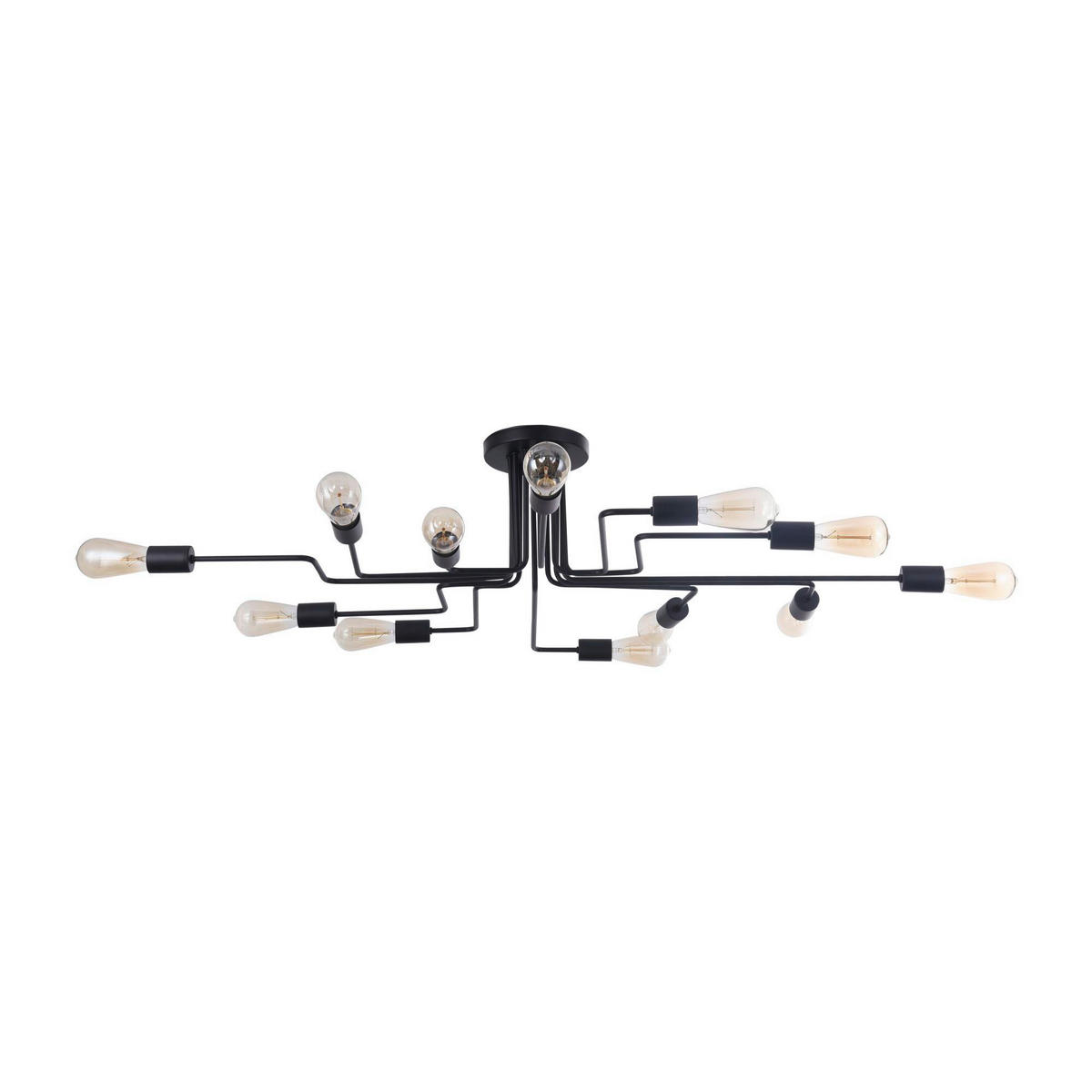 DECKENLEUCHTE Loft 123/88/22,7 cm   - Schwarz, Trend, Metall (123/88/22,7cm) - MAYTONI