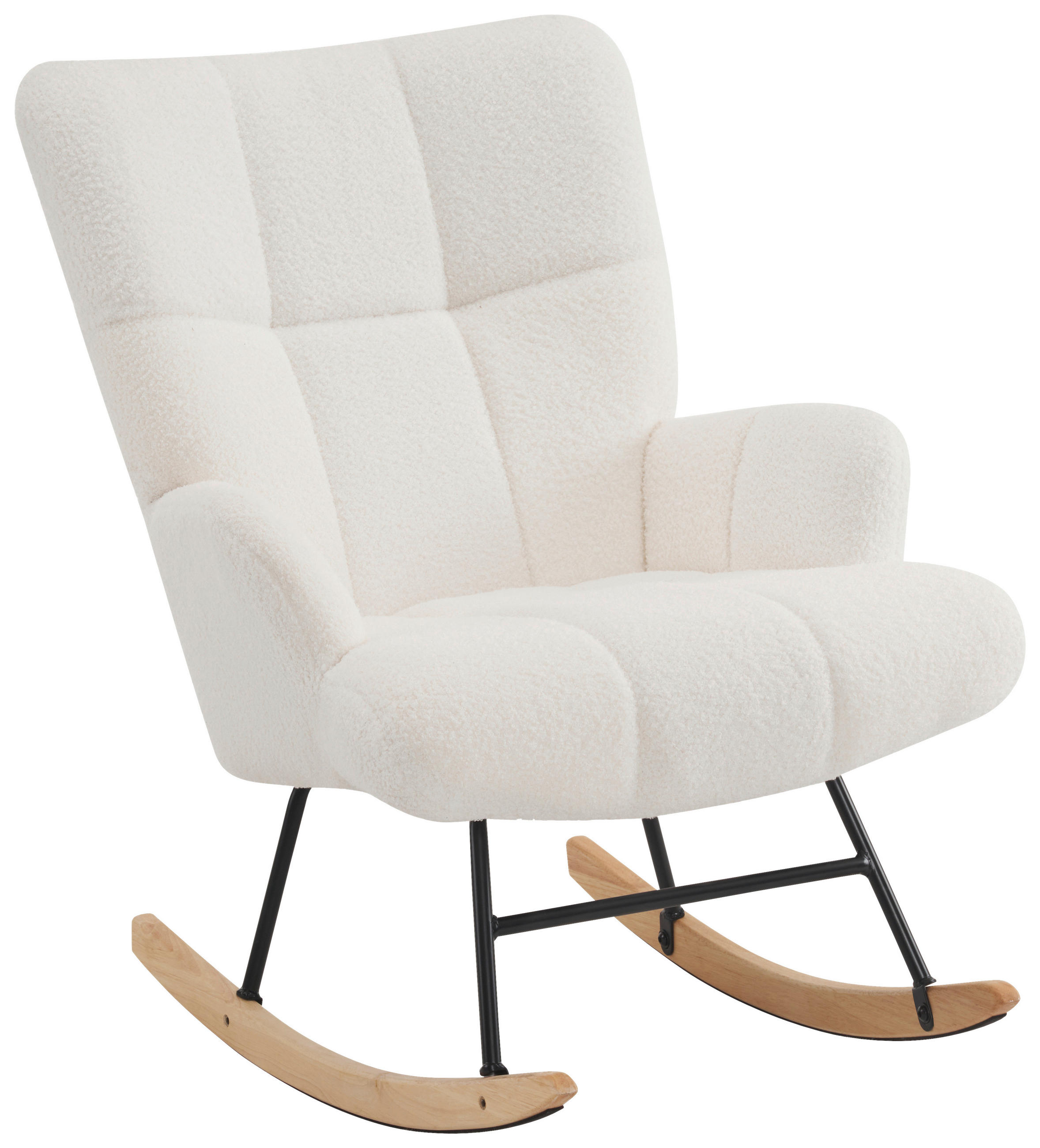 P & B Schaukelstuhl Beige 67x85x85 cm