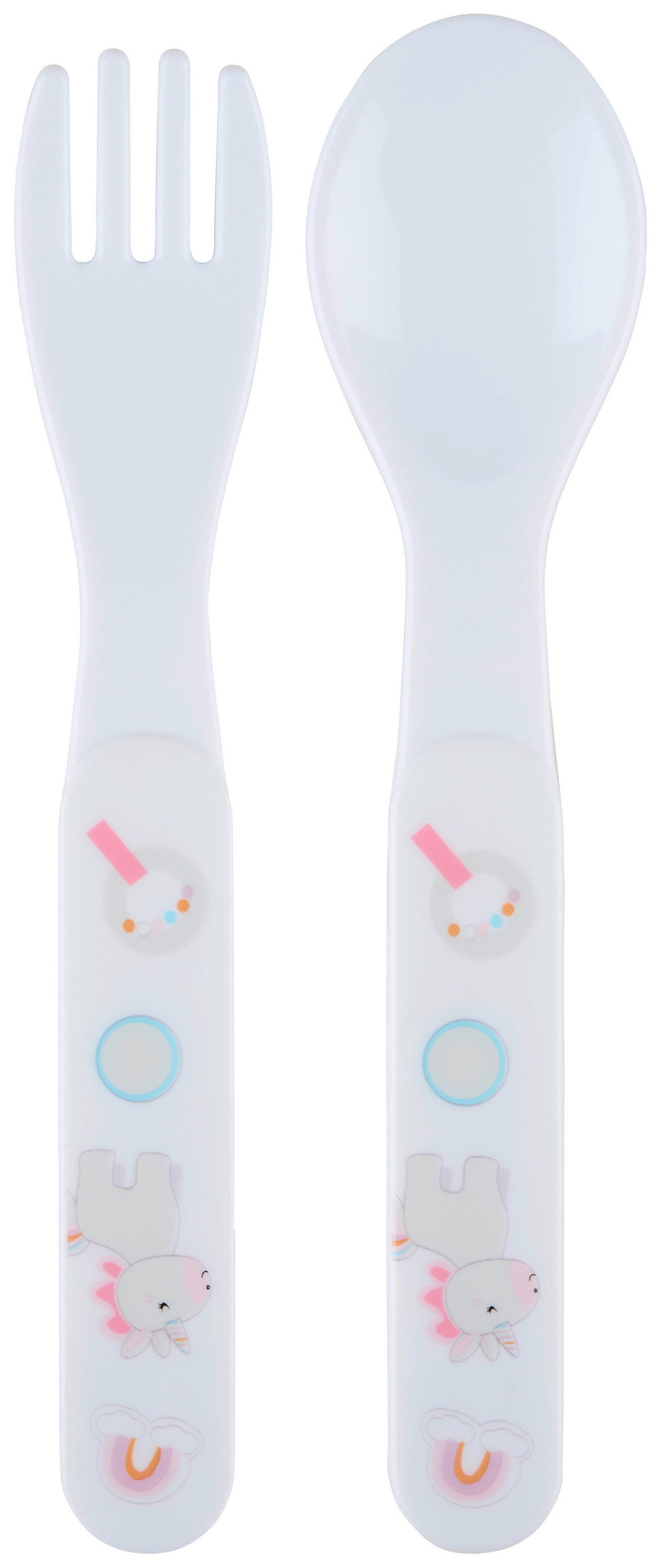 KINDERBESTECK Samy 2-teilig  - Multicolor, Trend, Kunststoff - My Baby Lou