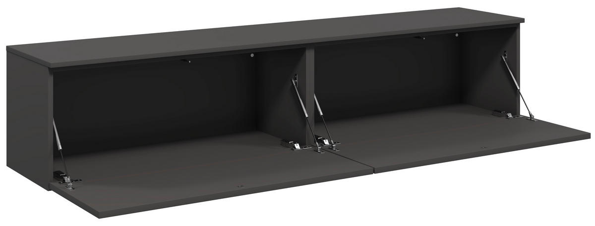 LOWBOARD  180,3/37,6/37,4 cm  individuell planbar, hängend, in verschiedenen Größen erhältlich, in verschiedenen Holzdekoren erhältlich  - Schieferfarben, Design, Holzwerkstoff (180,3/37,6/37,4cm) - Celina Home