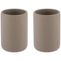 ZAHNPUTZBECHER Kunststoff  - Taupe, Trend, Kunststoff (7,3/10,2cm) - Homeware