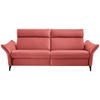 3-SITZER-SOFA in Echtleder Rot  - Anthrazit/Rot, Design, Leder/Metall (224/94/95cm) - Himolla