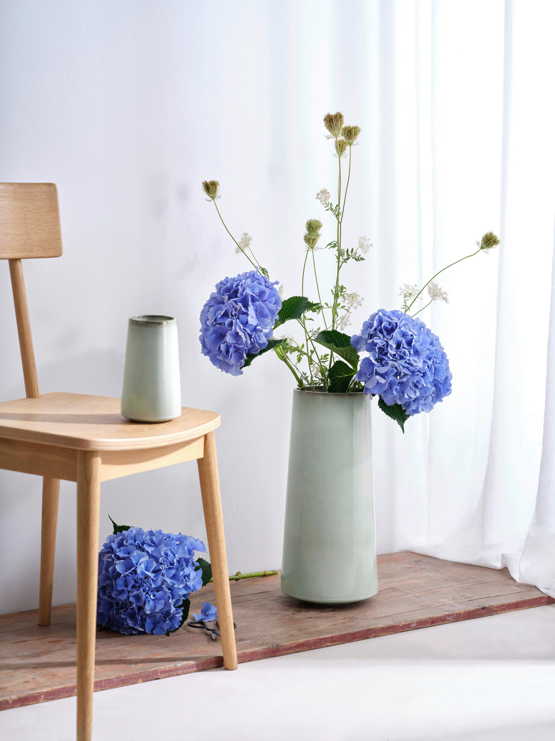 VASE 45 cm  - Grün, KONVENTIONELL, Keramik (20,5/45cm) - ASA