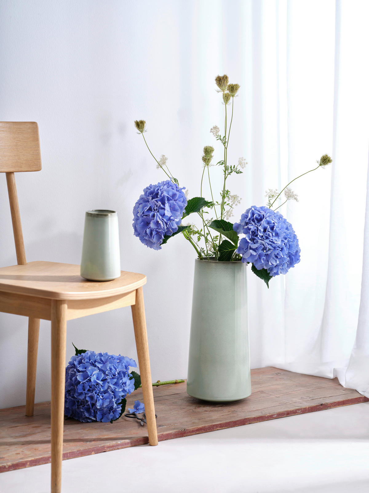 VASE Float 17 cm  - Hellgrün, KONVENTIONELL, Keramik (10,5/17cm) - ASA