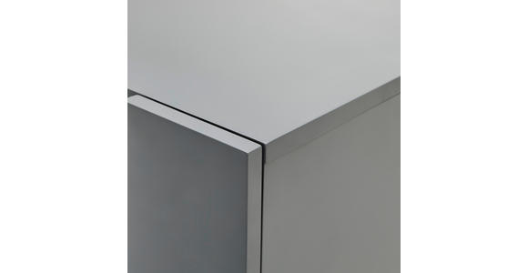 HIGHBOARD in 96,3/117/41,5 cm - Schwarz/Grau, Design, Glas/Holzwerkstoff (96,3/117/41,5cm) - Novel