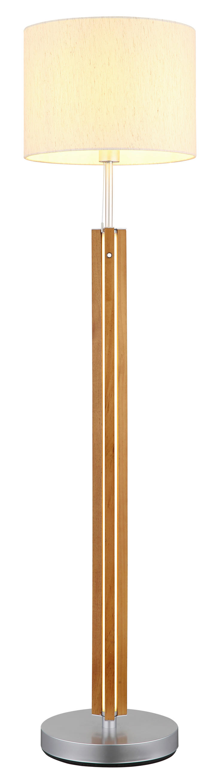 LED-STEHLEUCHTE 35/145 cm    - Dunkelbraun/Opal, Natur, Holz/Kunststoff (35/145cm)
