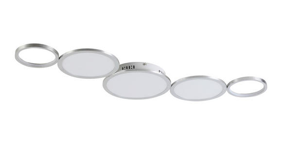 LED-DECKENLEUCHTE 107/51/6 cm - Alufarben, Design, Kunststoff/Metall (107/51/6cm) - Novel