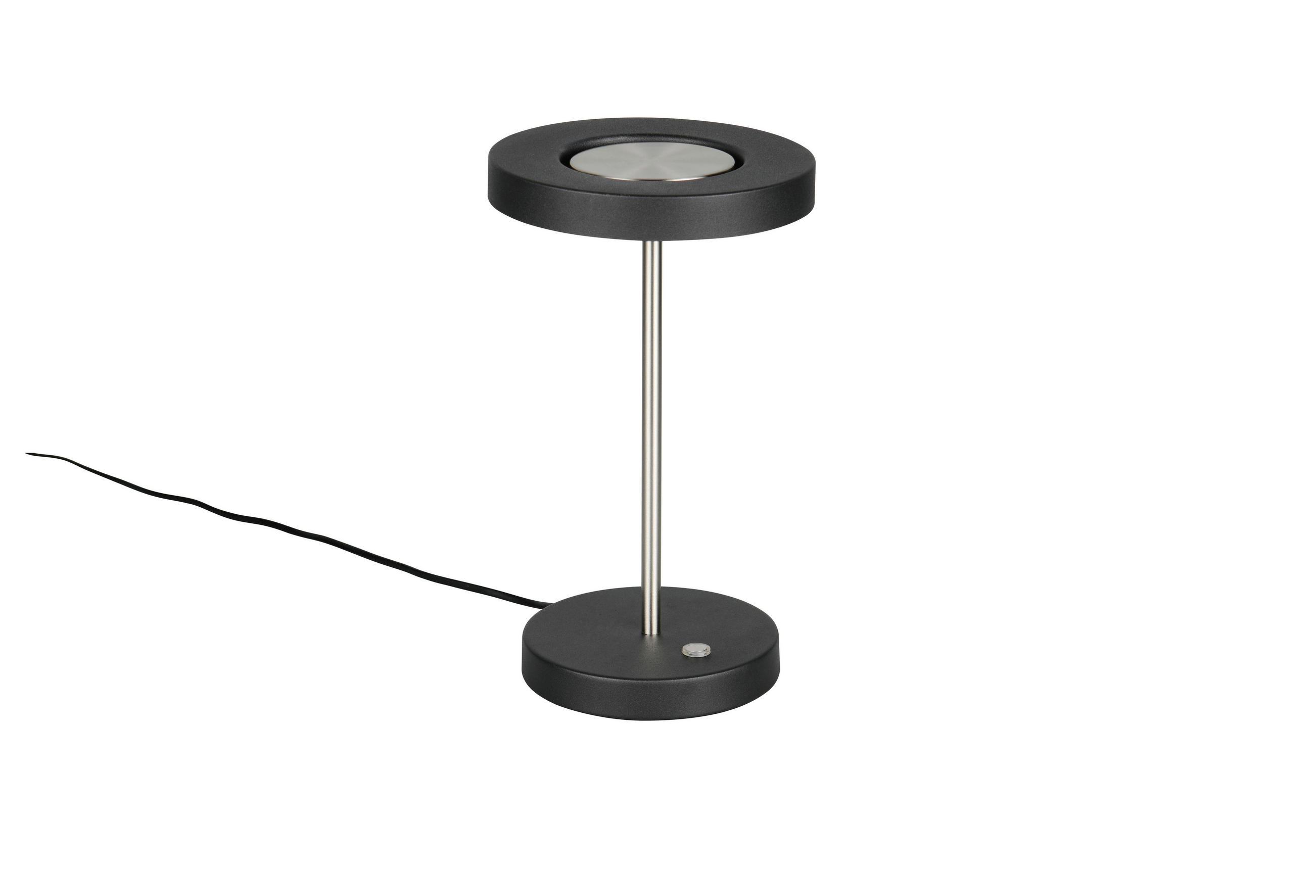 LED-TISCHLEUCHTE 18/30 cm  - Schwarz/Nickelfarben, Design, Metall (18/30cm) - Trio Leuchten