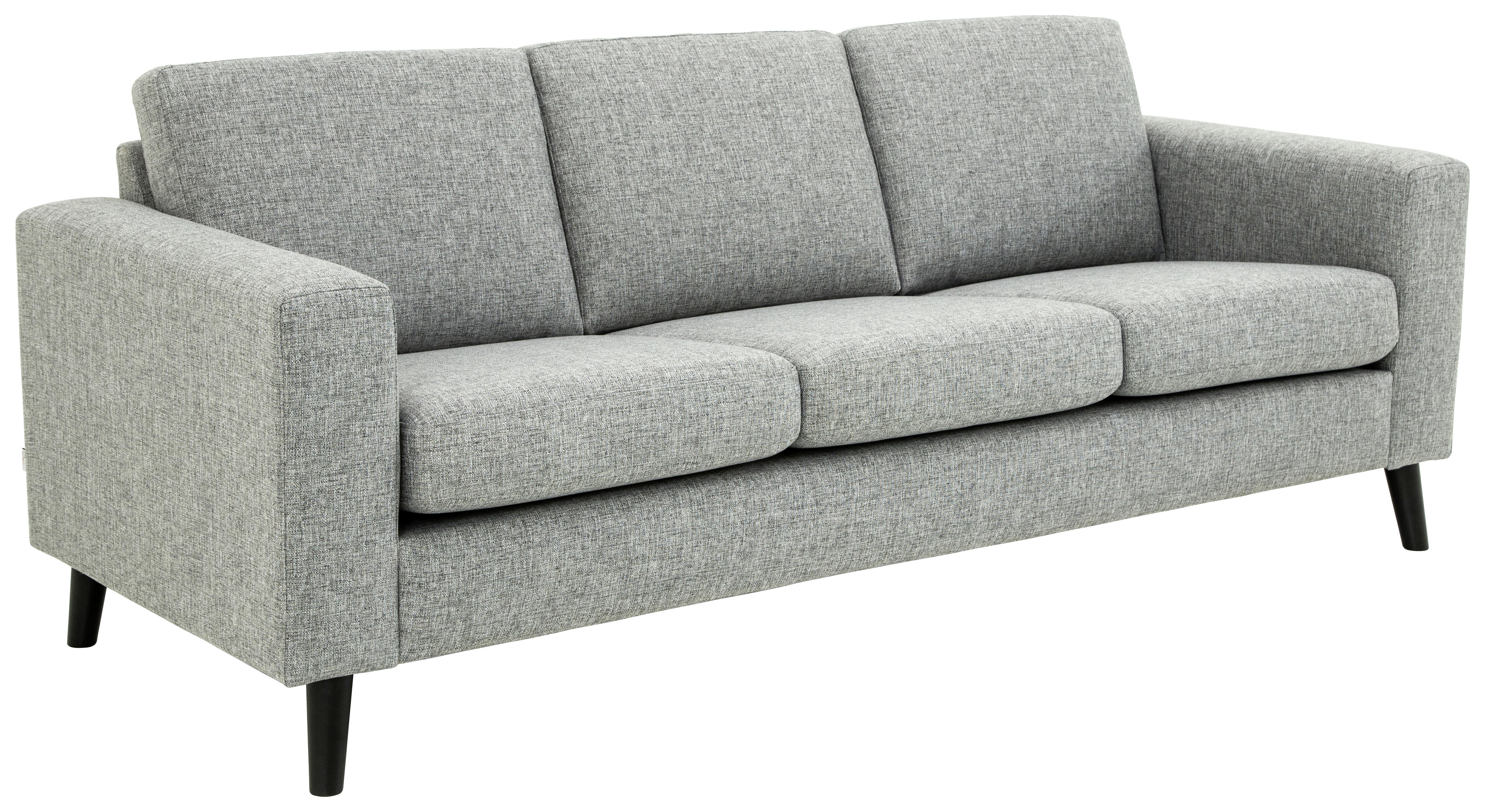SOFFA i grå  - svart/grå, Design, trä/textil (214/86/84cm) - Best Price