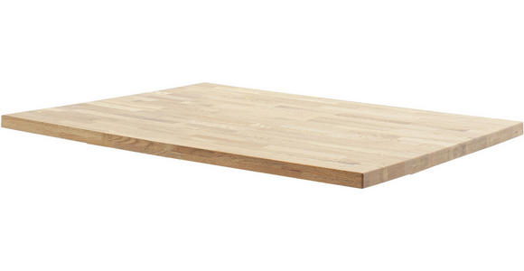 TISCHPLATTE in Holz 120/75/4 cm   - Wildeiche, Natur, Holz (120/75/4cm) - Carryhome